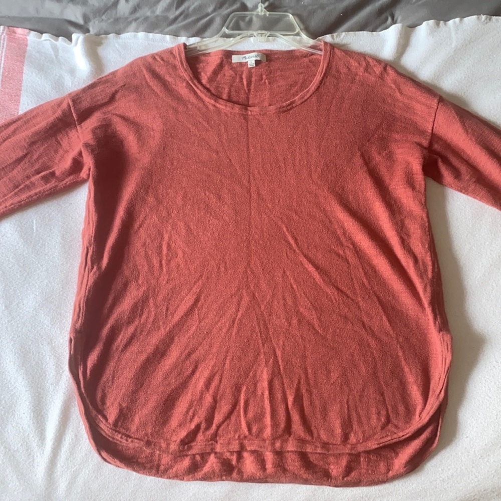Madewell rust colored sweater